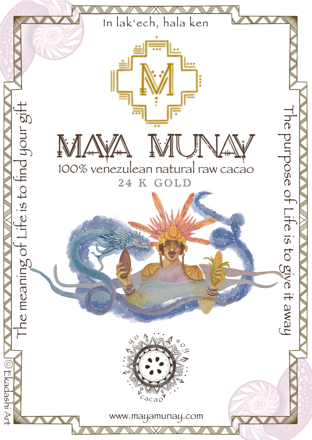 Mayamunay Postkarte Kukulkan Motiv