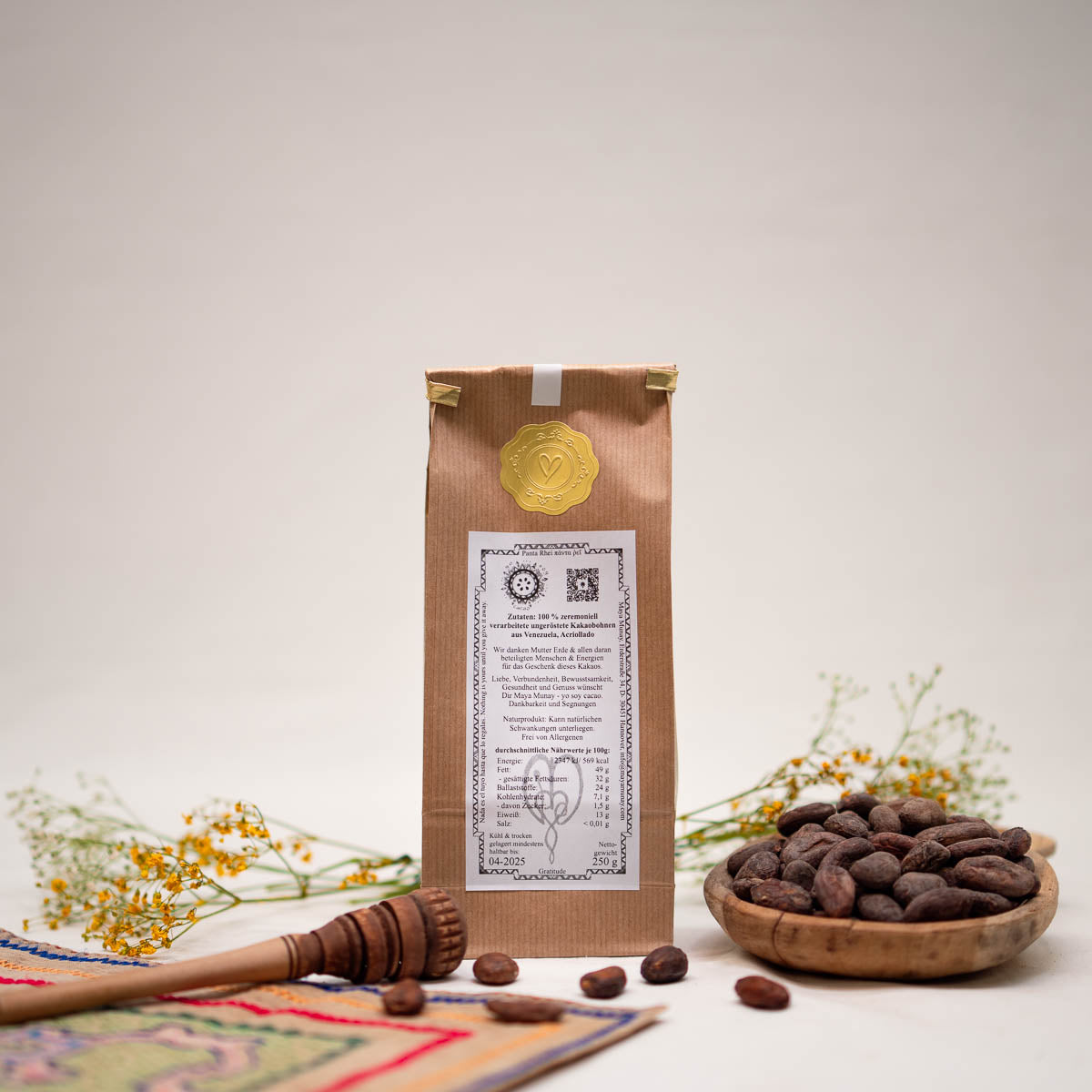 Cacao en grano Maya Munay 250g